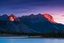 De Smet Range bei Sonnenaufgang, Jasper Nationalpark